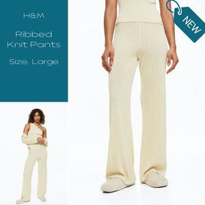 H&M Ribbed Knit Pants - Large